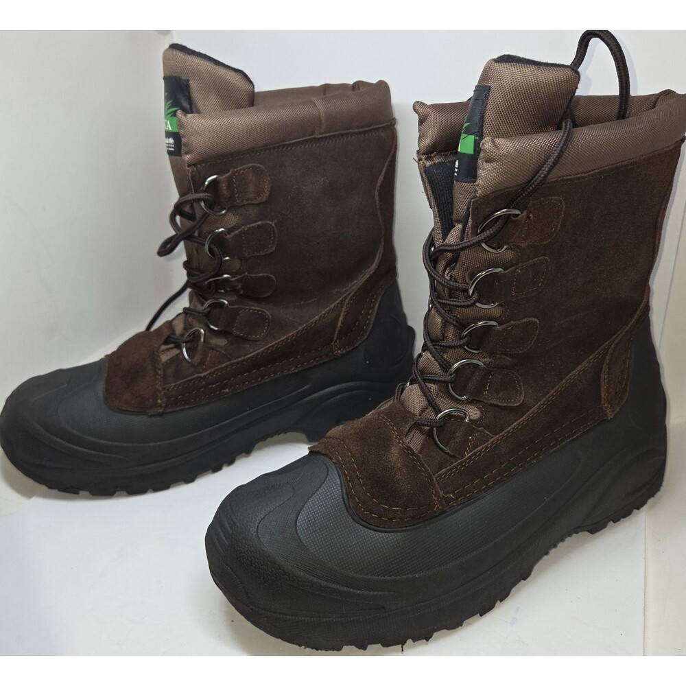 Itasca Cedar 658100 Men's Size 10 Brown Leather Upper Winter Waterproof Boots